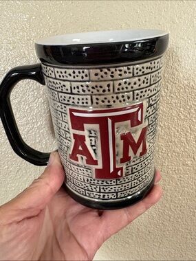 TAMU Brick Pattern Ceramic Coffee Mug